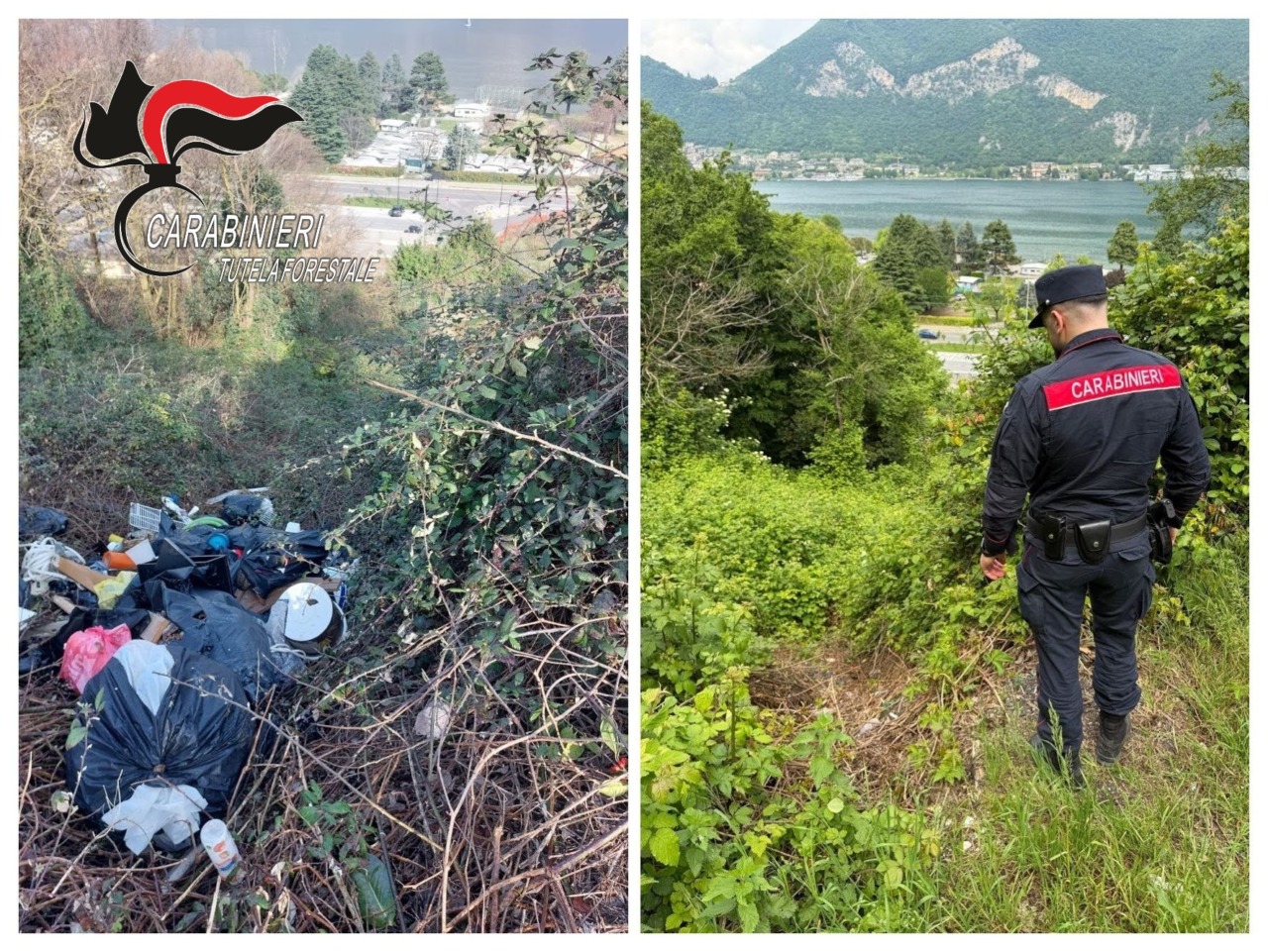 65enne multato e obbligato a ripulire dopo aver abbandonato rifiuti in una scarpata