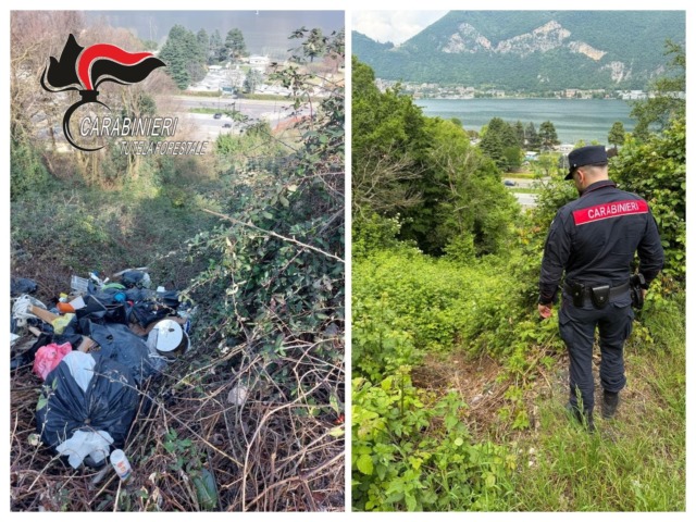 65enne multato e obbligato a ripulire dopo aver abbandonato rifiuti in una scarpata
