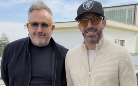 Alessandro Del Piero a Palazzolo sull’Oglio per seguire il figlio Tobias