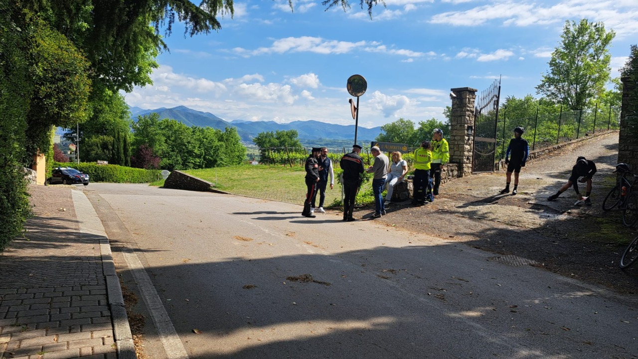 Grave malore per un ciclista 64enne a Erbusco