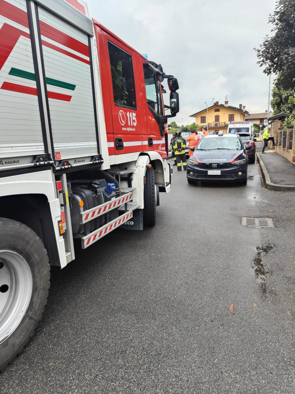 Rudiano: uomo barricatosi in casa, carabinieri e soccorritori sul posto