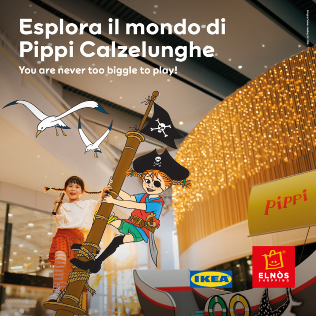 Pippi Calzelunghe protagonista all’Elnòs Shopping Center