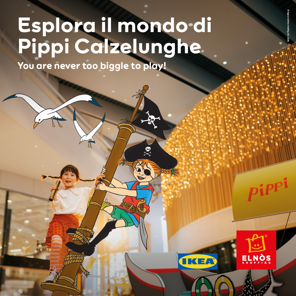 Pippi Calzelunghe protagonista all’Elnòs Shopping Center